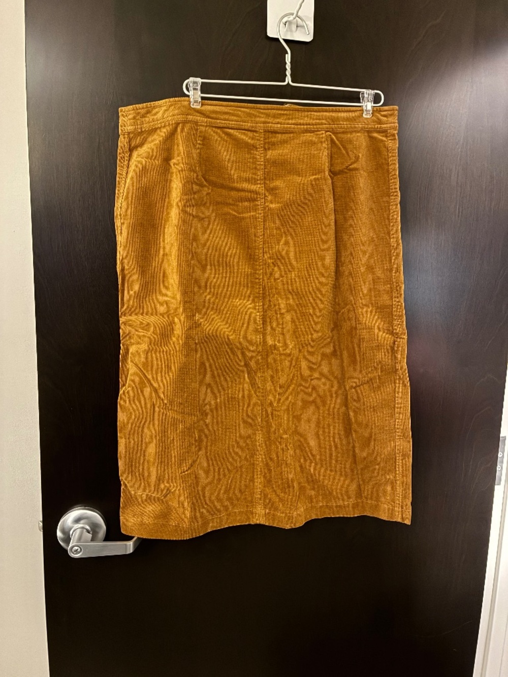 Chadwick’s mustard corduroy skirt NWOT